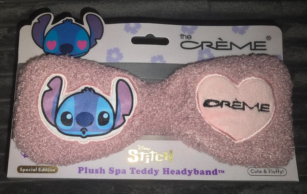 Disney Stitch Plush Spa Teddy Headband The Crème Shop Special Edition NEW